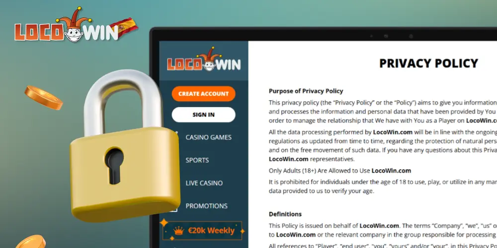 Normas de privacidad del casino Locowin para España